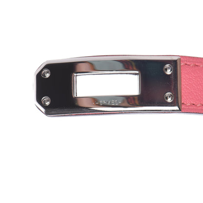 Hermes Swift Kelly Double Tour Bracelet M Rose Azalee 4 of 8
