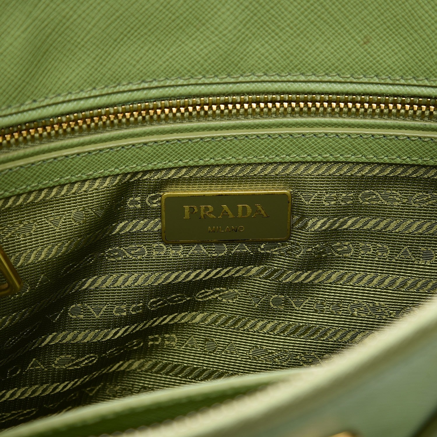 Prada Saffiano Lux Mini Galleria Double Zip Tote Prato 7 of 14