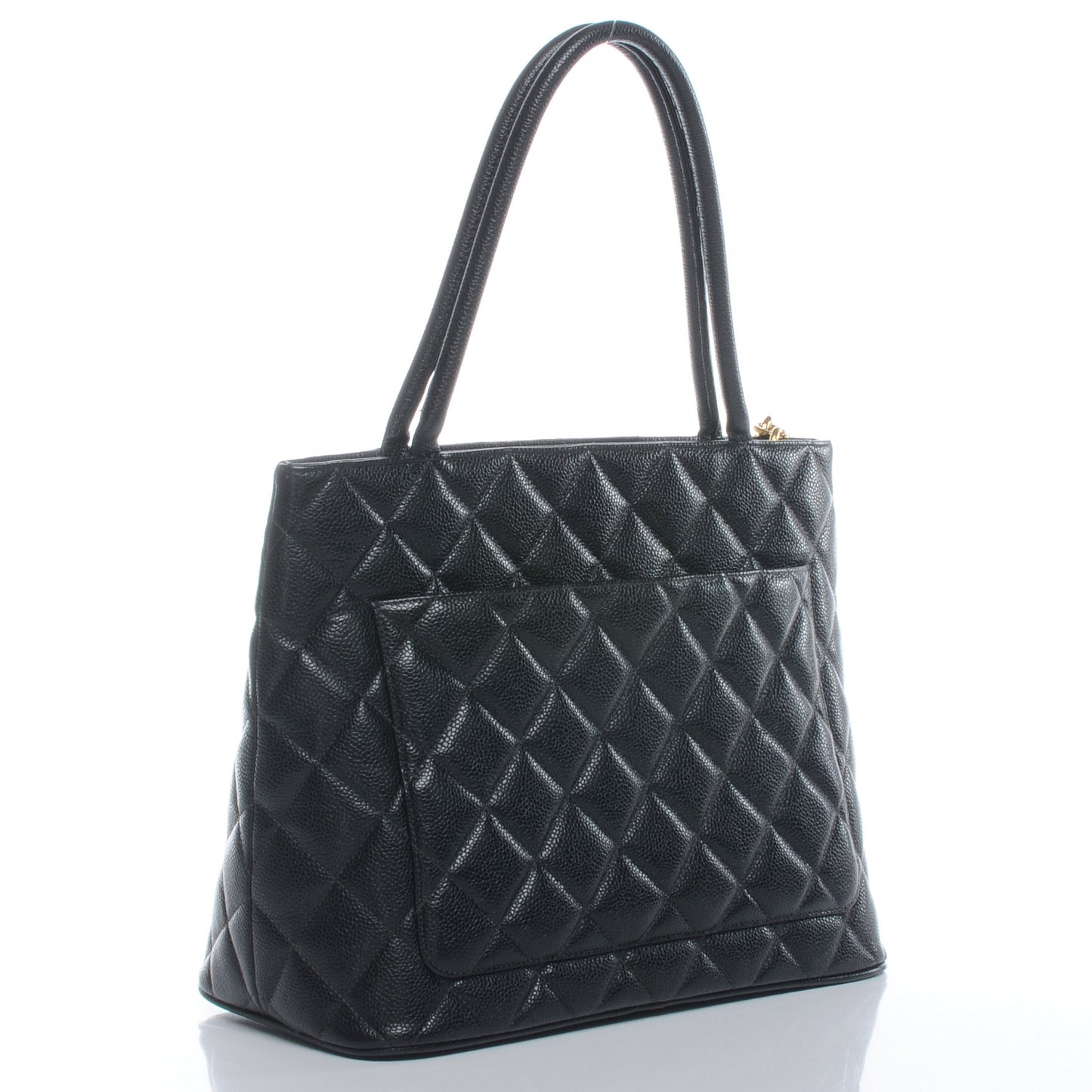 Caviar Medallion Tote Black
