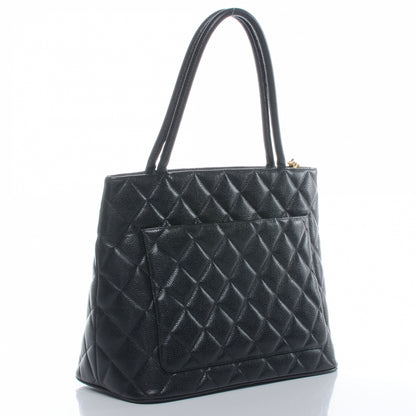 Chanel Caviar Medallion Tote Black 3 of 7