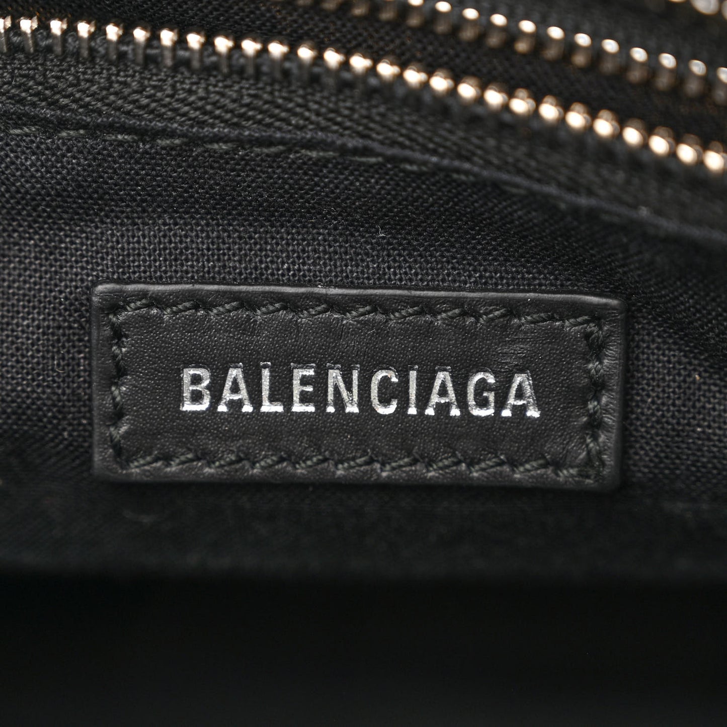 Canvas Satin Calfskin Diagonal Allover Logo Print Classic Silver Hardware Mini City Natural Black