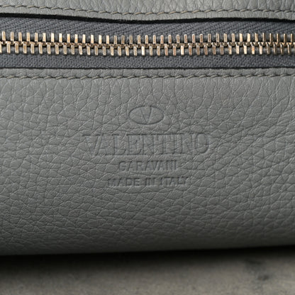 Valentino Garavani Pebbled Calfskin Small Rockstud Flip-Lock Messenger Bag Light Stone 6 of 13