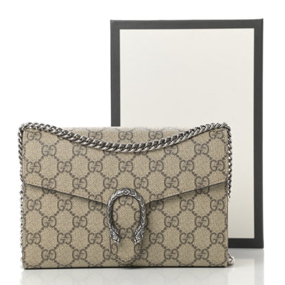 Gucci GG Supreme Monogram Mini Dionysus Chain Wallet Beige Taupe 11 of 11