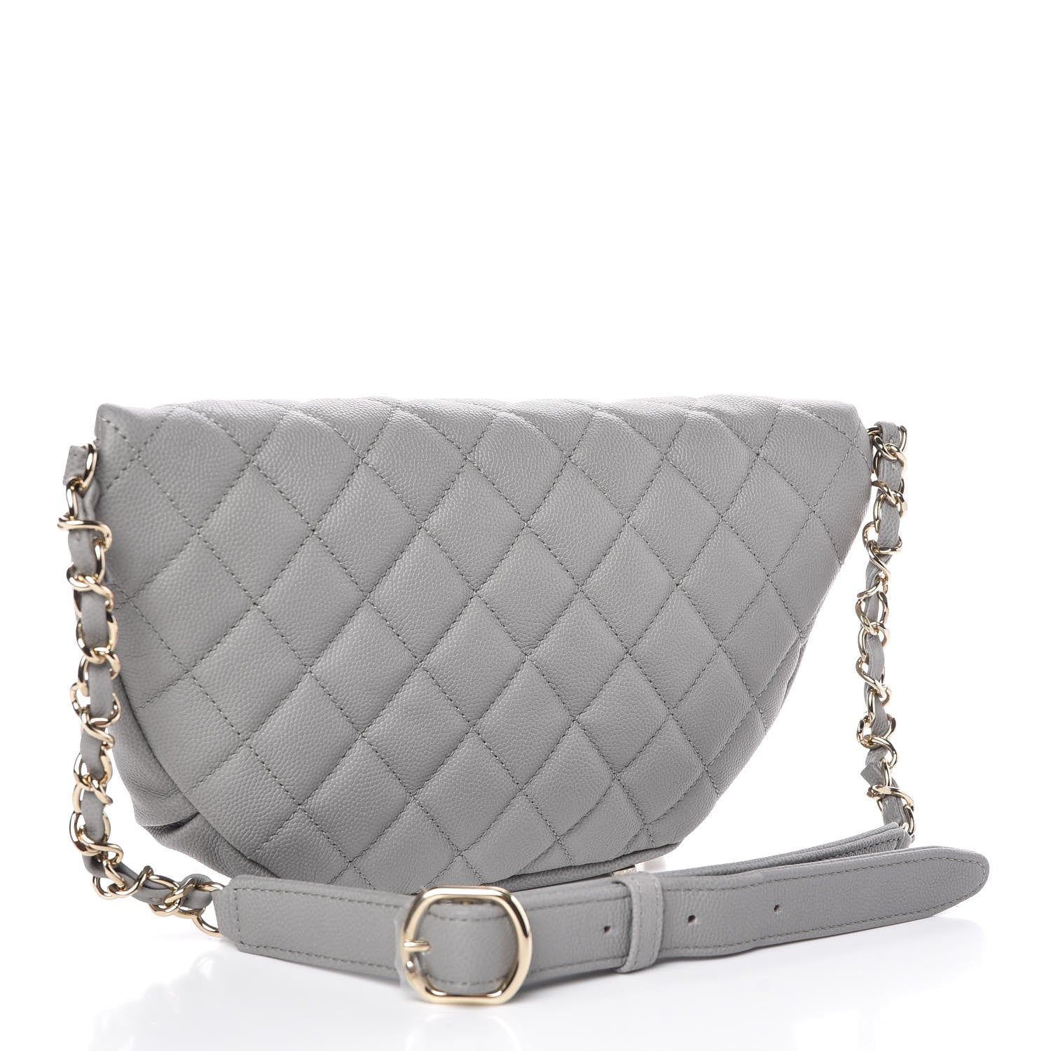 Chanel Caviar Quilted Business Affinity Waist Bag Grey 3 of 8