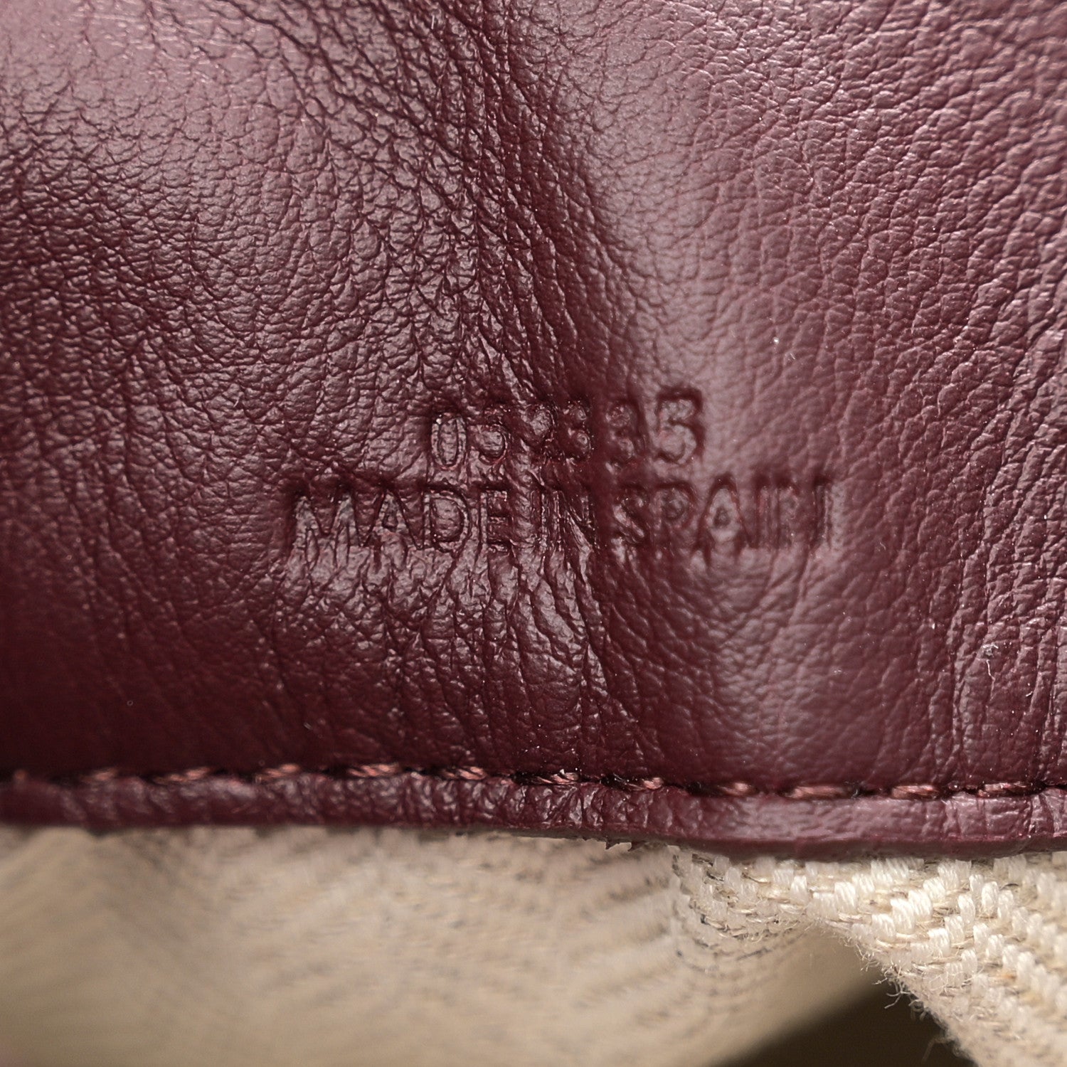 Loewe Calfskin Large Flamenco Knot Bag Dark Burgundy 7 of 10