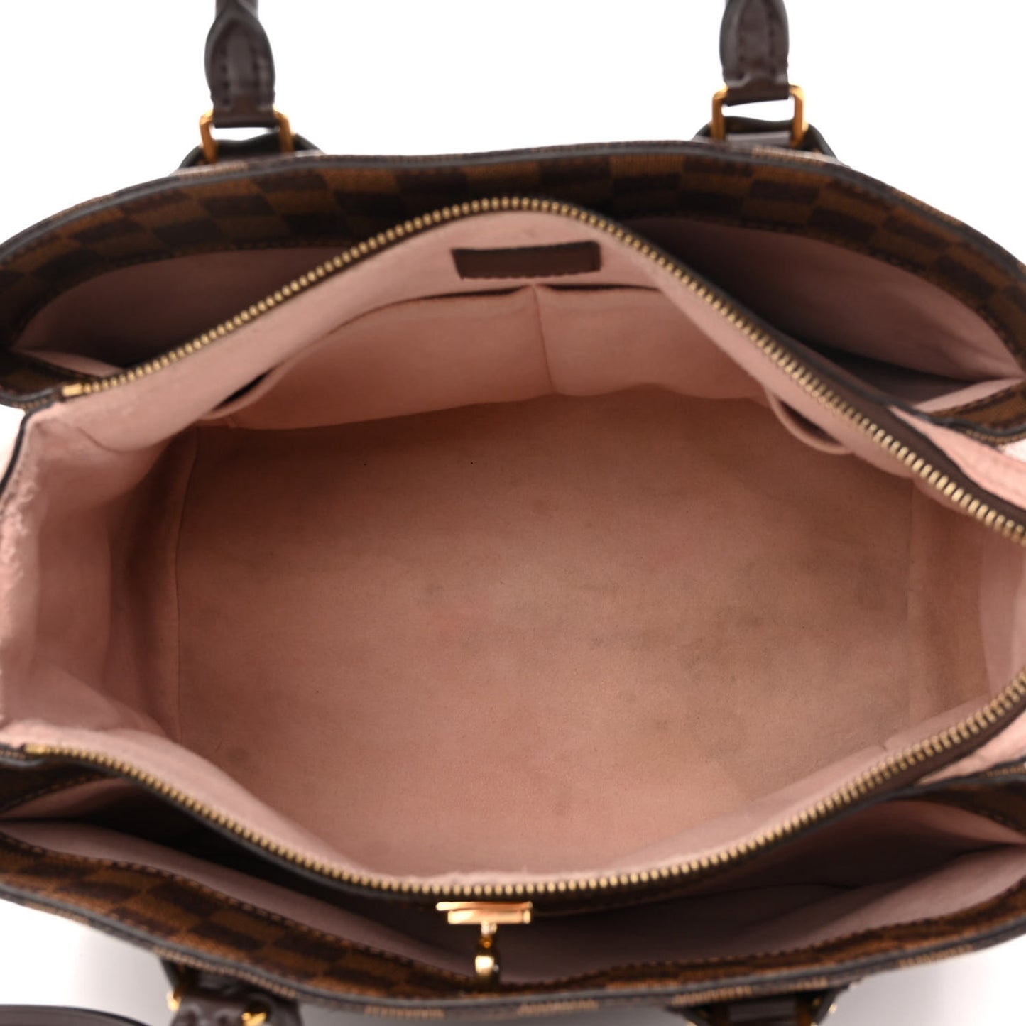 Cuir Taurillon Damier Ebene Normandy Magnolia