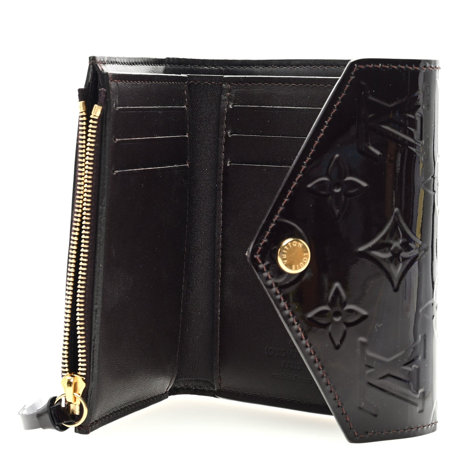 Louis Vuitton Vernis Victorine Wallet Amarante 5 of 6