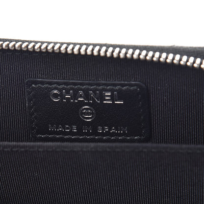 Chanel Iridescent Caviar Quilted Zip Coin Purse Black 6 of 8