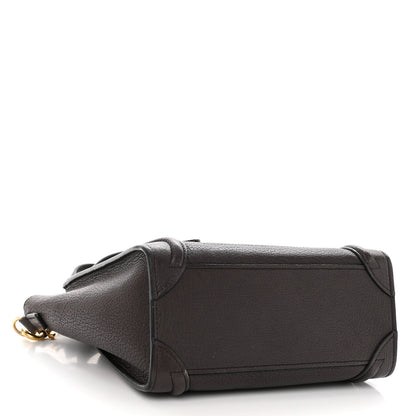 Celine Goatskin Nano Luggage Dark Taupe 4 of 10