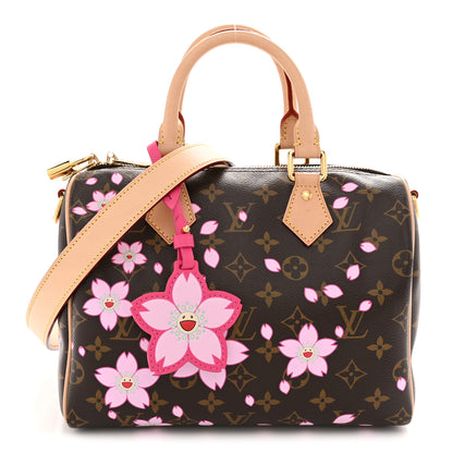 Louis Vuitton LV X TM Monogram Cherry Blossom Speedy Bandouliere 25 Sakura Brown 1 of 11