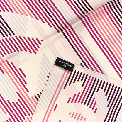 Chanel Silk CC Square Scarf Pink 3 of 3