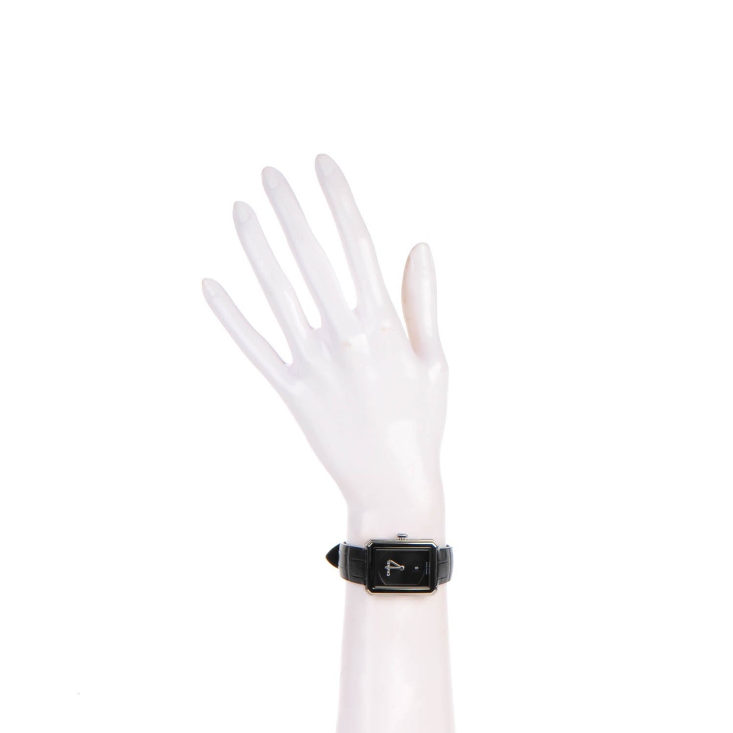Stainless Steel Alligator 26mm Boy-Friend Quartz Watch Black
