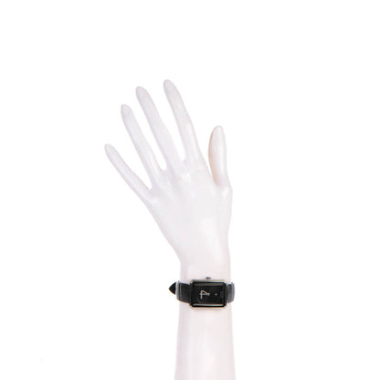 Chanel Stainless Steel Alligator 26mm Boy-Friend Quartz Watch Black 2 of 10