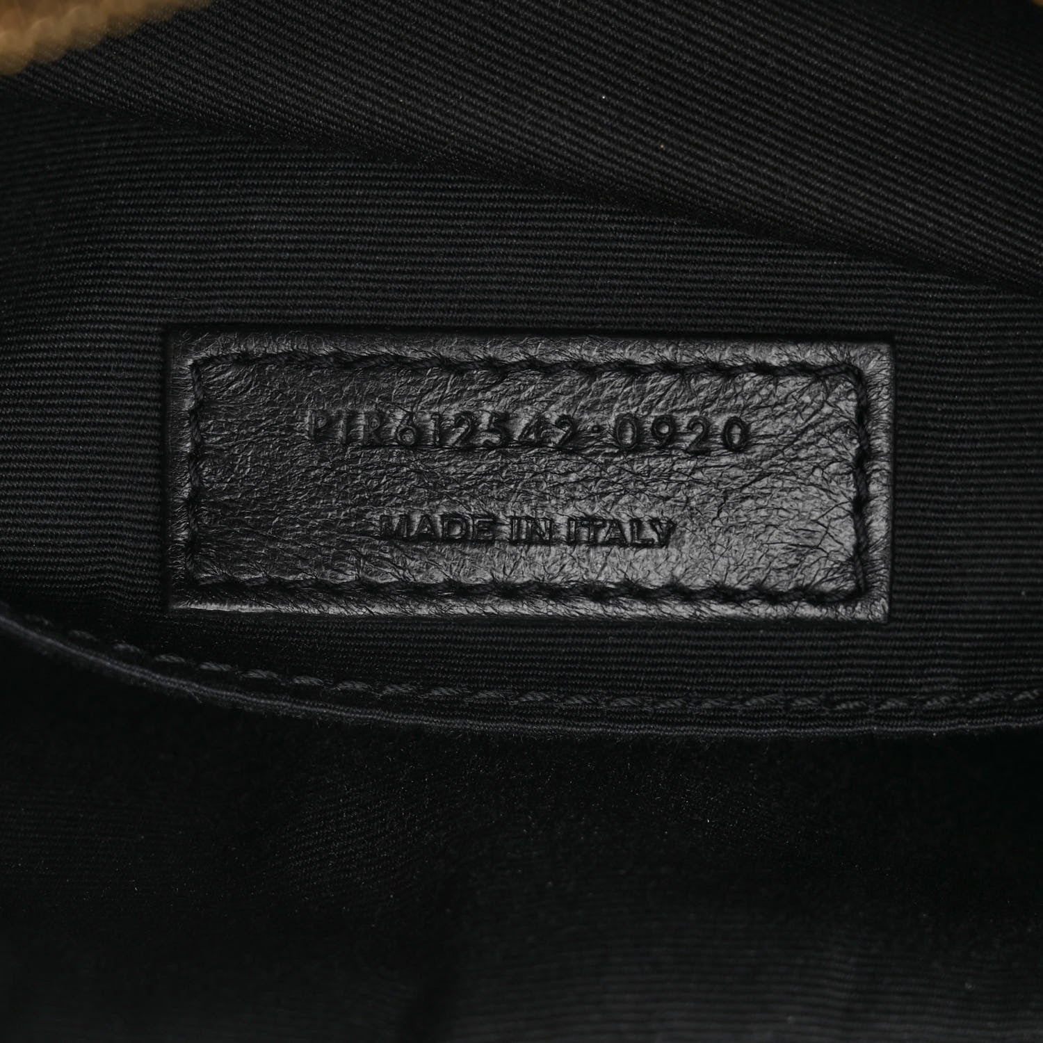 Saint Laurent Raffia Canvas Monogram Lou Camera Bag Black 8 of 10