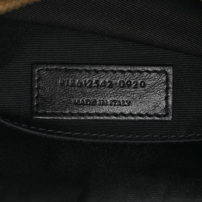 Saint Laurent Raffia Canvas Monogram Lou Camera Bag Black 8 of 10