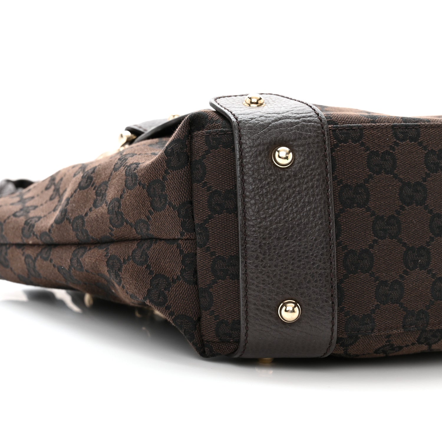 Gucci Monogram Small Pelham Shoulder Bag Black Brown 10 of 11