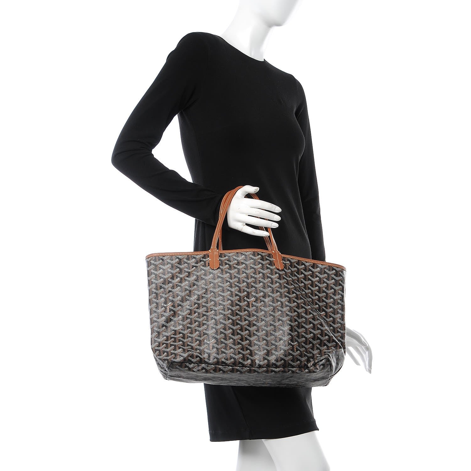 Goyard Goyardine Saint Louis PM Black Gold 2 of 19