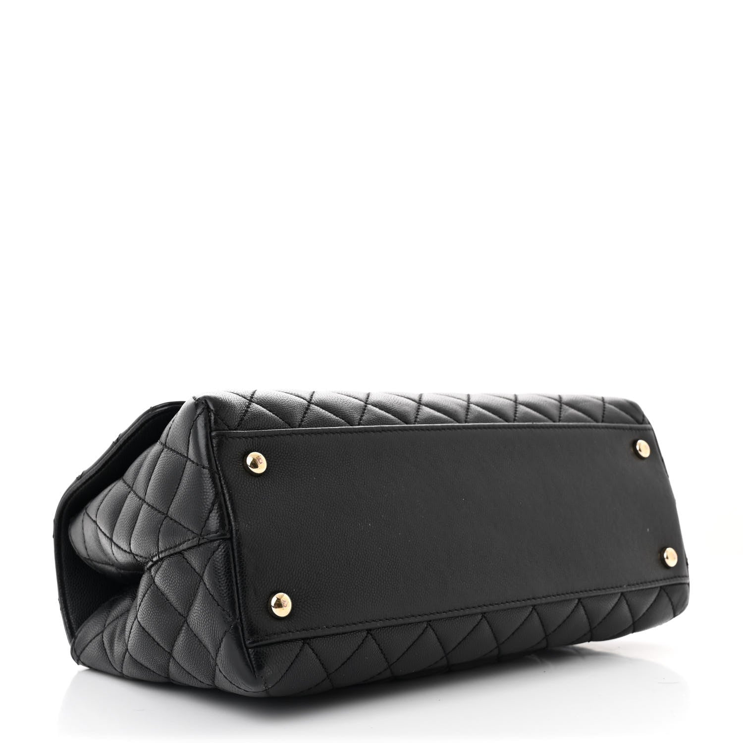 Chanel Caviar Quilted Small Coco Handle Flap Black 4 of 11