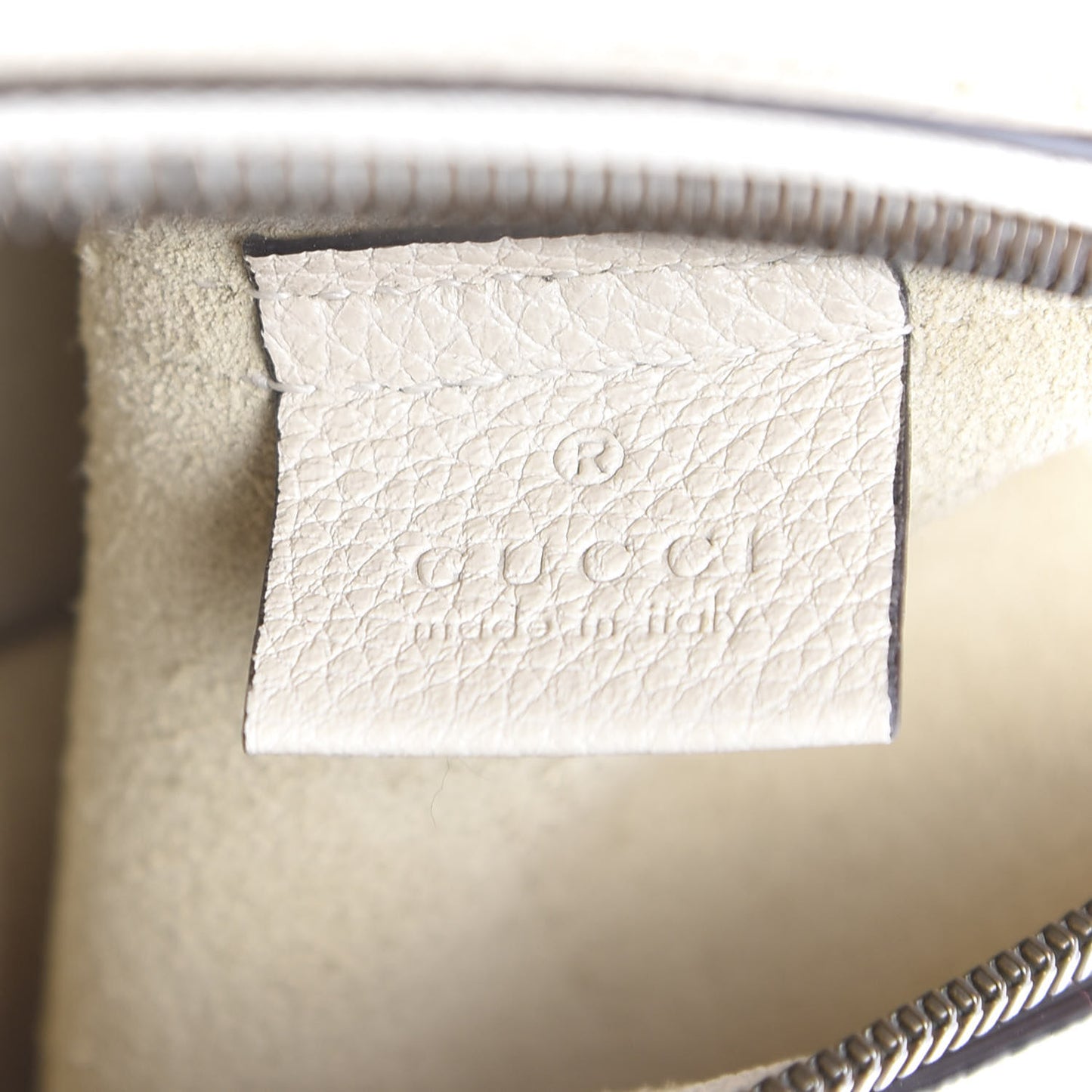 Pebbled Calfskin Medium Logo Portfolio Clutch White