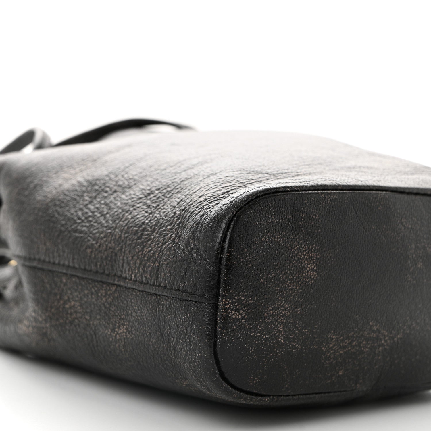 Miu Miu Distressed Nappa Pouch Coffee 8 of 9