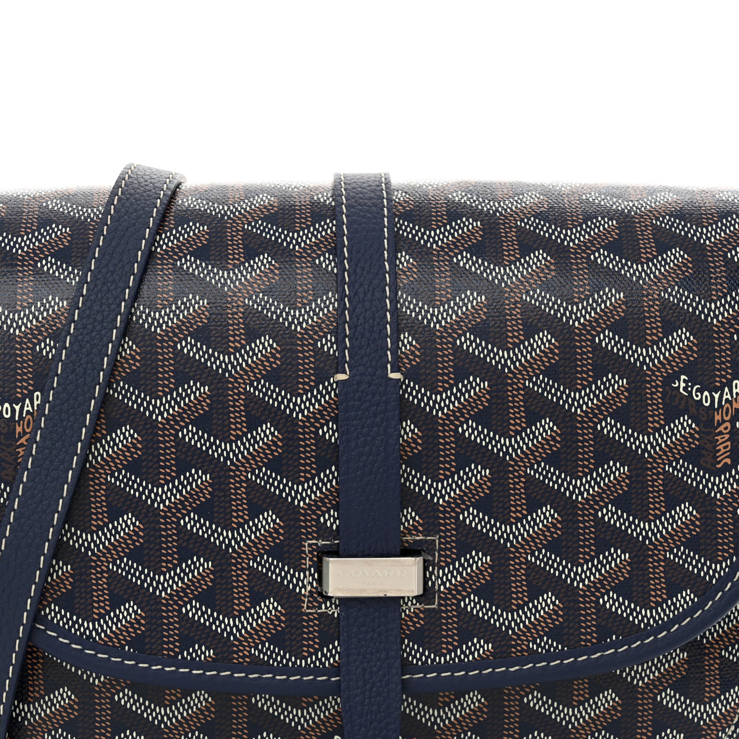 Goyardine Belvedere II PM Messenger Bag Navy