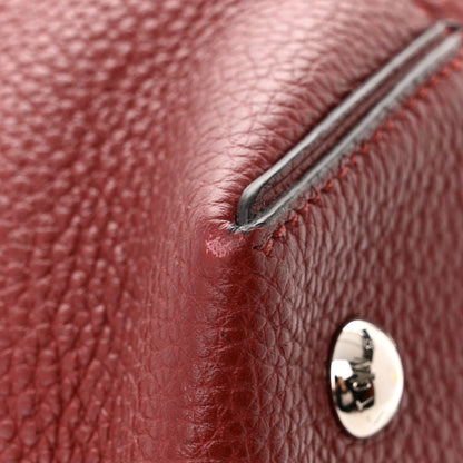 Louis Vuitton Veau Cachemire Soft Lockit MM Griotte 11 of 13