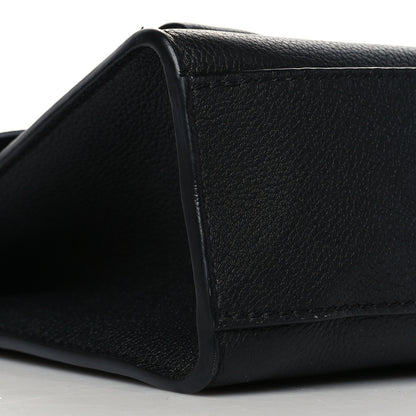 Louis Vuitton Soft Calfskin Mylockme Chain Bag BB Black 9 of 10