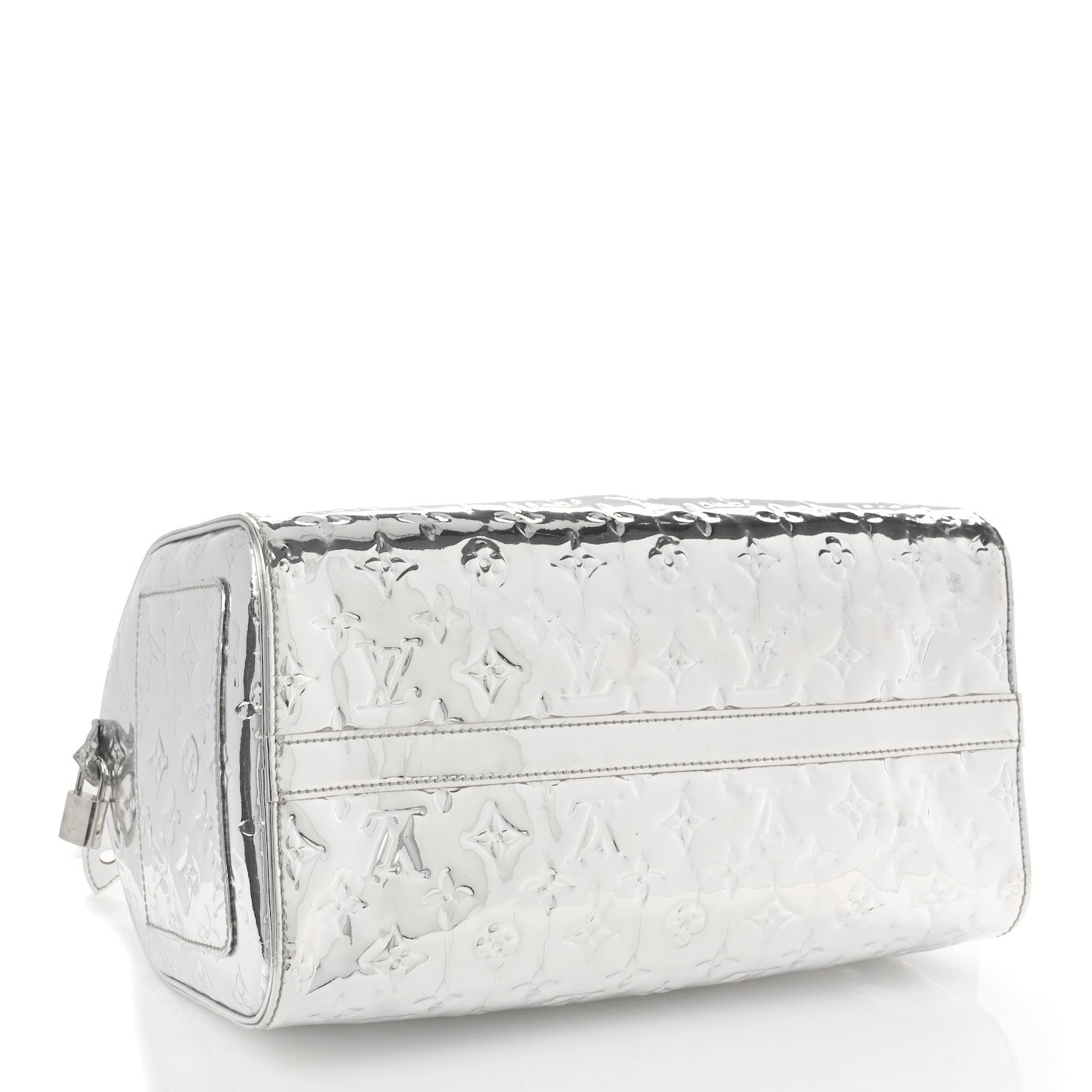 Louis Vuitton Monogram Miroir Speedy 30 Silver 4 of 11