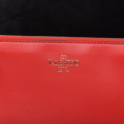 Valentino Garavani Suede Calfskin Rockstud Tote Black 8 of 9