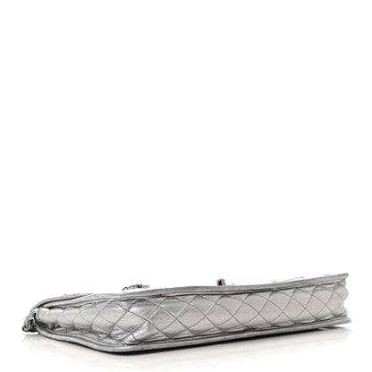 Chanel Vinyl Large Ice Cube Flap Silver 6 of 35