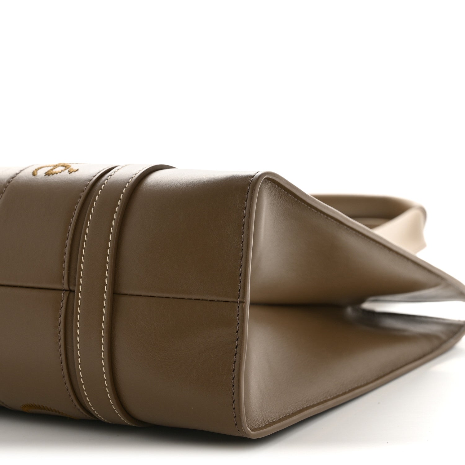 Chloe Calfskin Medium Woody Tote Army Green 10 of 13