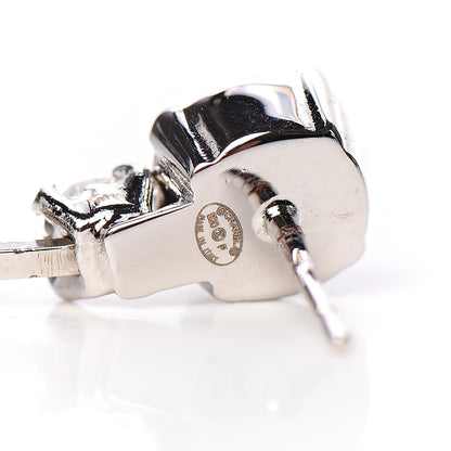 Chanel Crystal Starfall Drop Long CC Earrings Silver 3 of 4