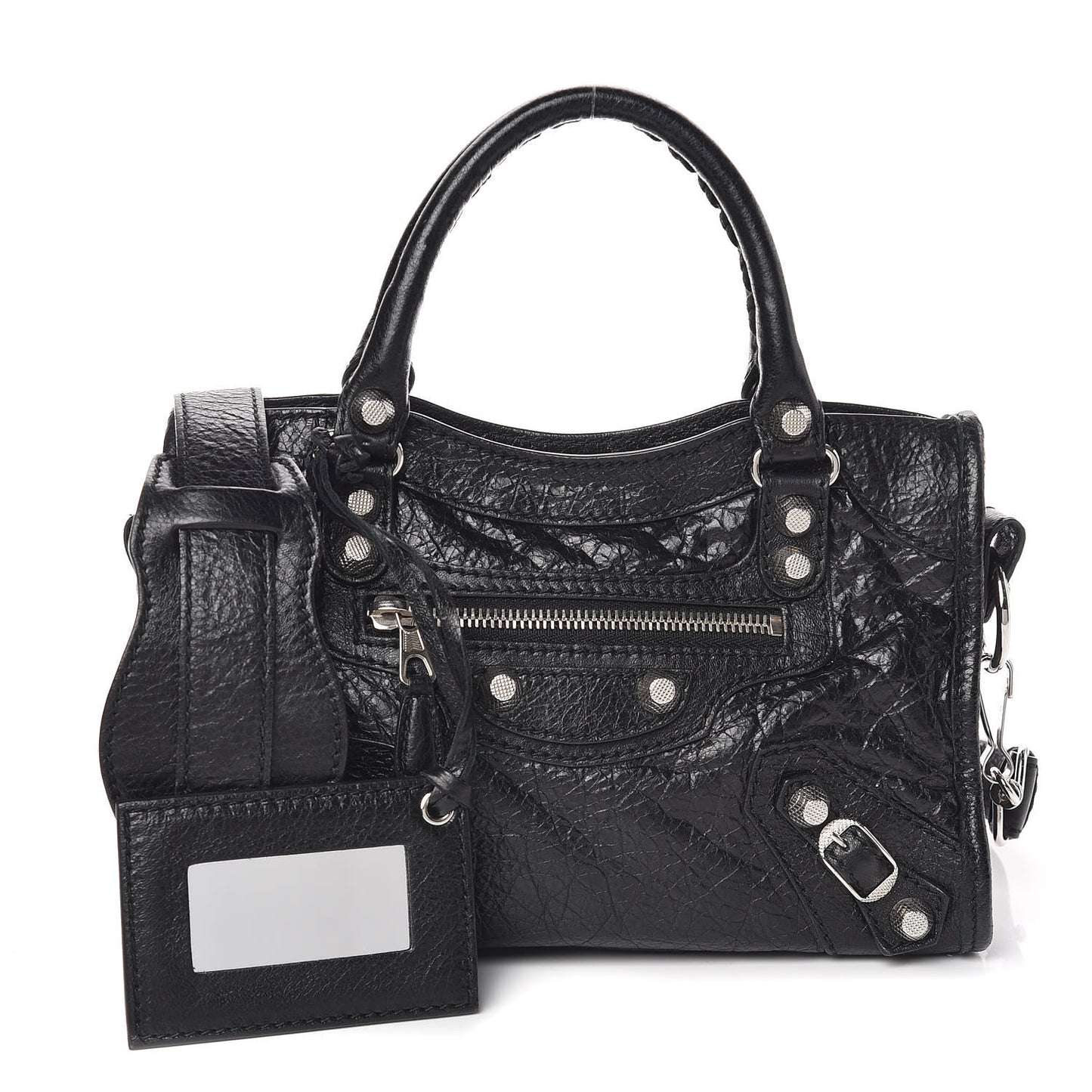 Agneau Giant 12 Silver Hardware Mini City Black