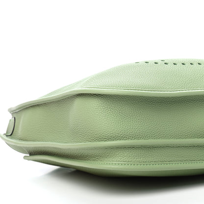 Hermes Taurillon Clemence Evelyne III GM Vert Criquet 8 of 9