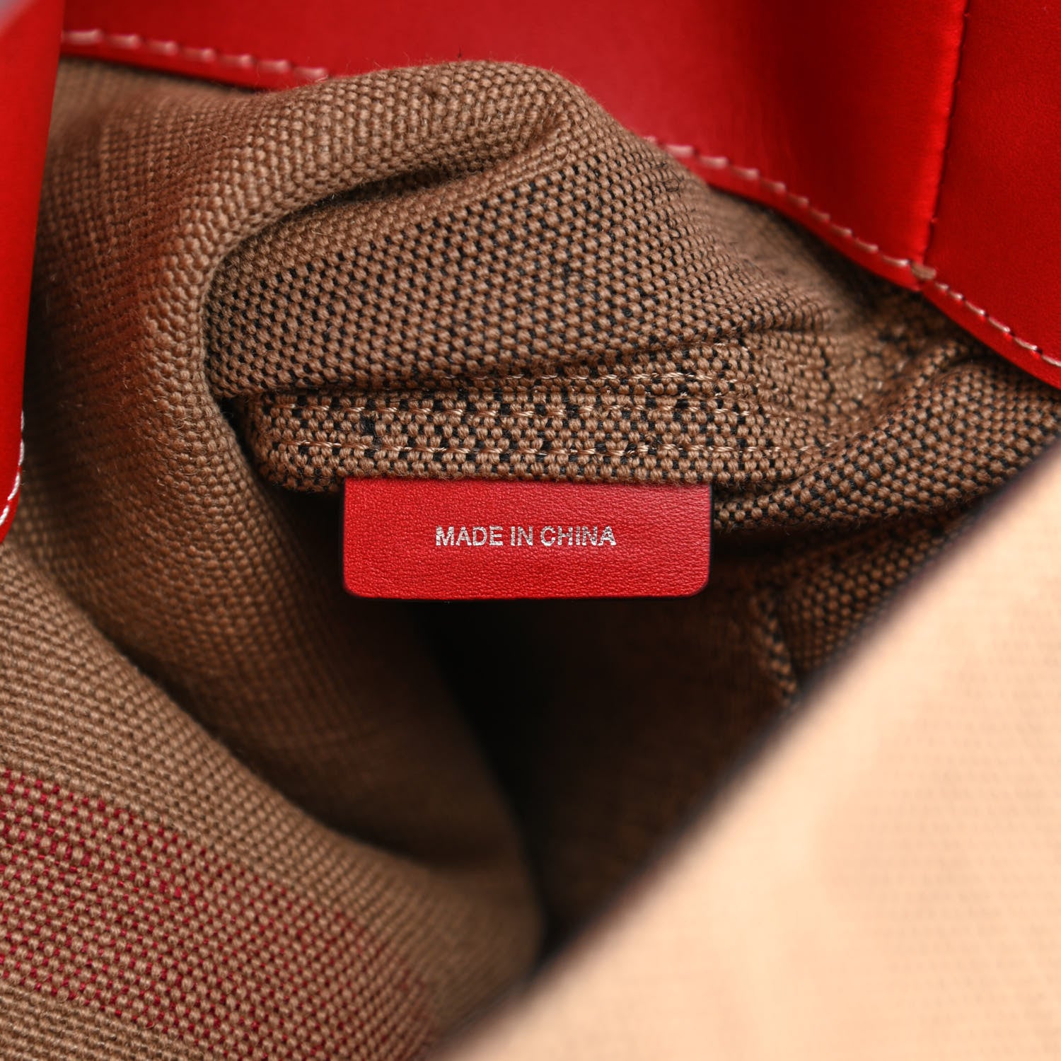 Burberry Canvas Mega Check Medium Ashby Hobo Cadmium Red 7 of 13