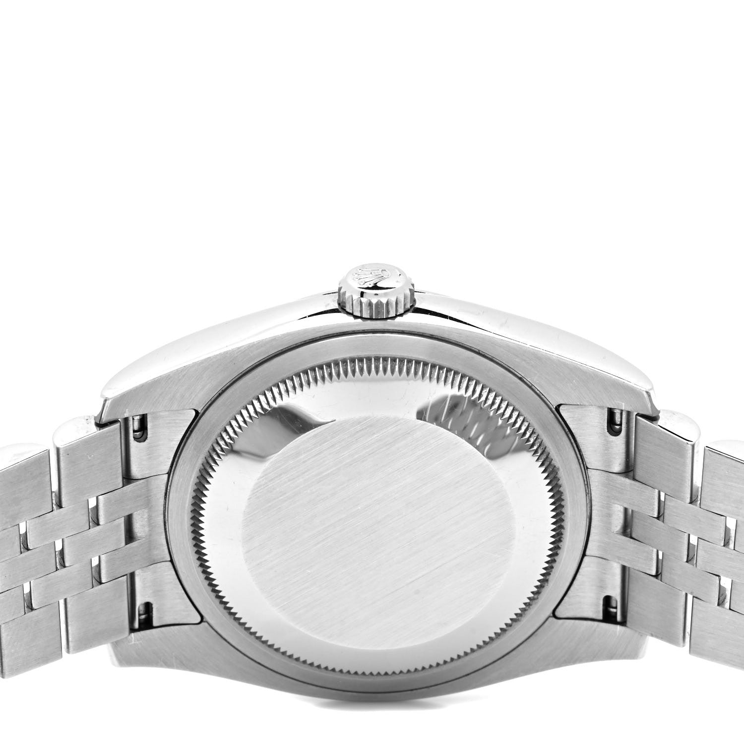 Rolex Stainless Steel 18K White Gold Diamond 36mm Oyster Perpetual Datejust Watch Blue 116234 4 of 5