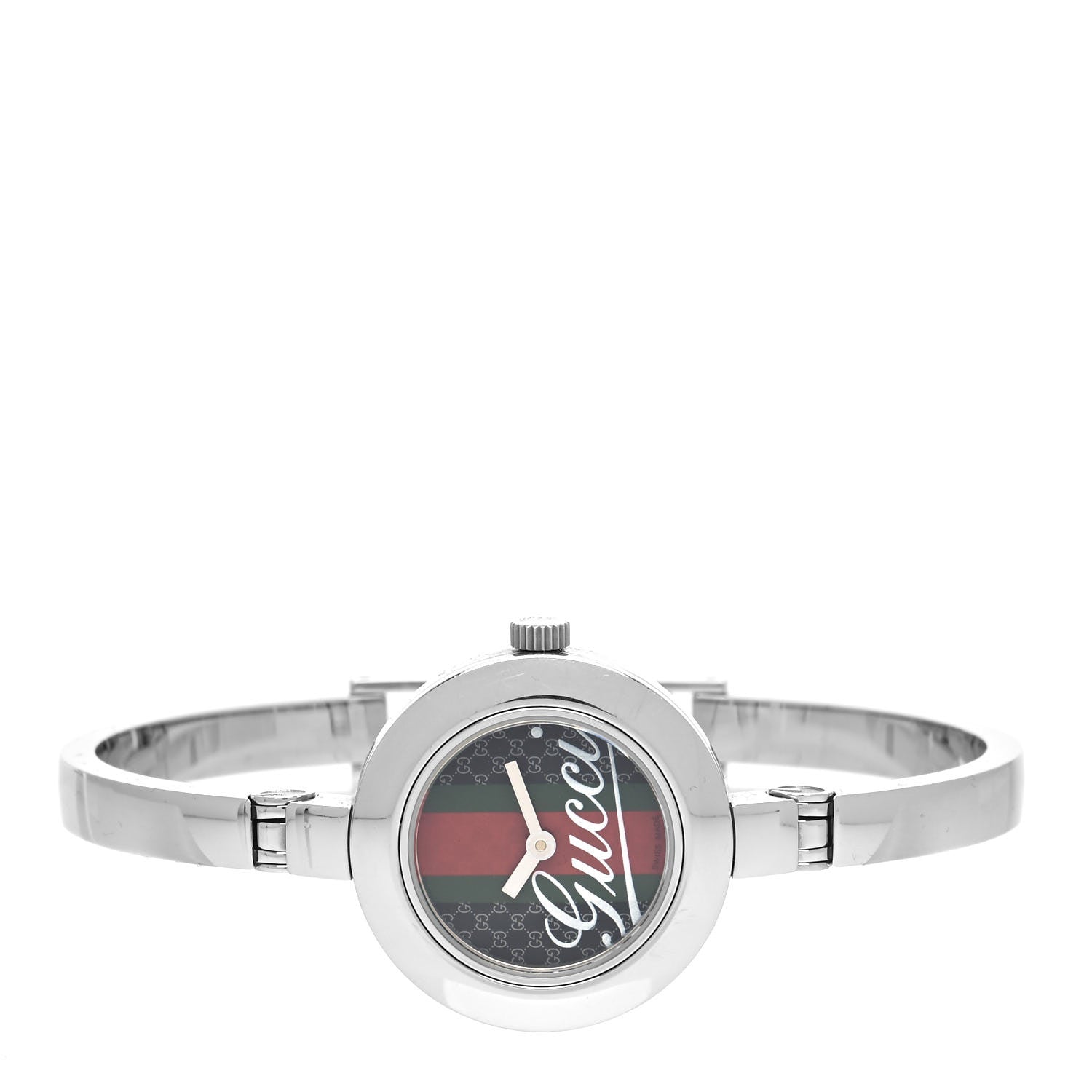 Gucci Stainless Steel 25mm 105 Series Web Quartz Watch 2 of 5