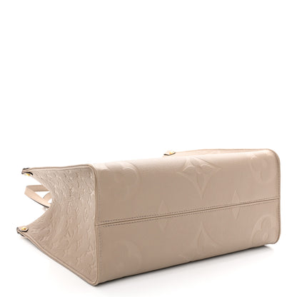 Louis Vuitton Empreinte Monogram Giant Onthego MM Tourterelle 4 of 9