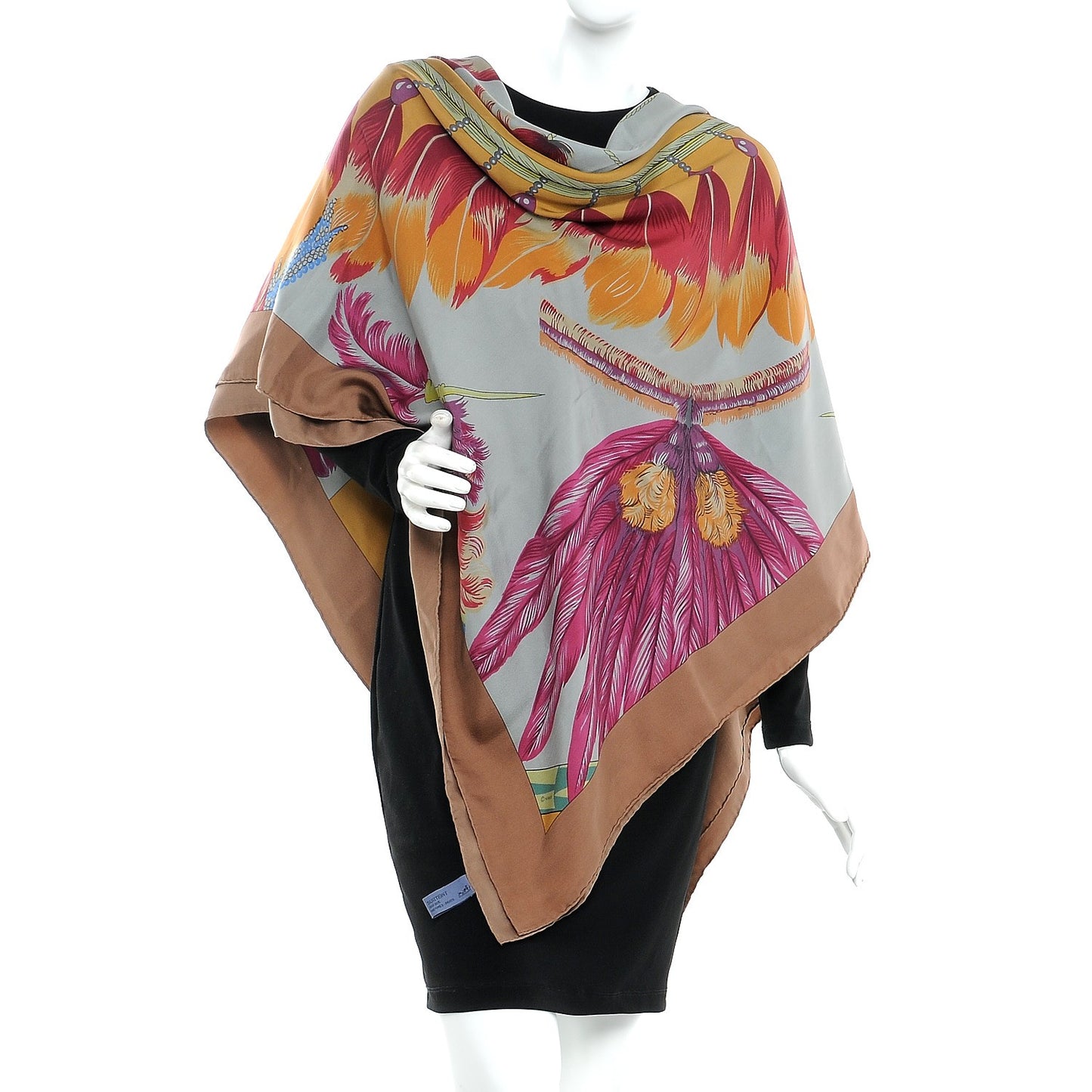 Silk Dip Dyed Brazil Shawl GM 140