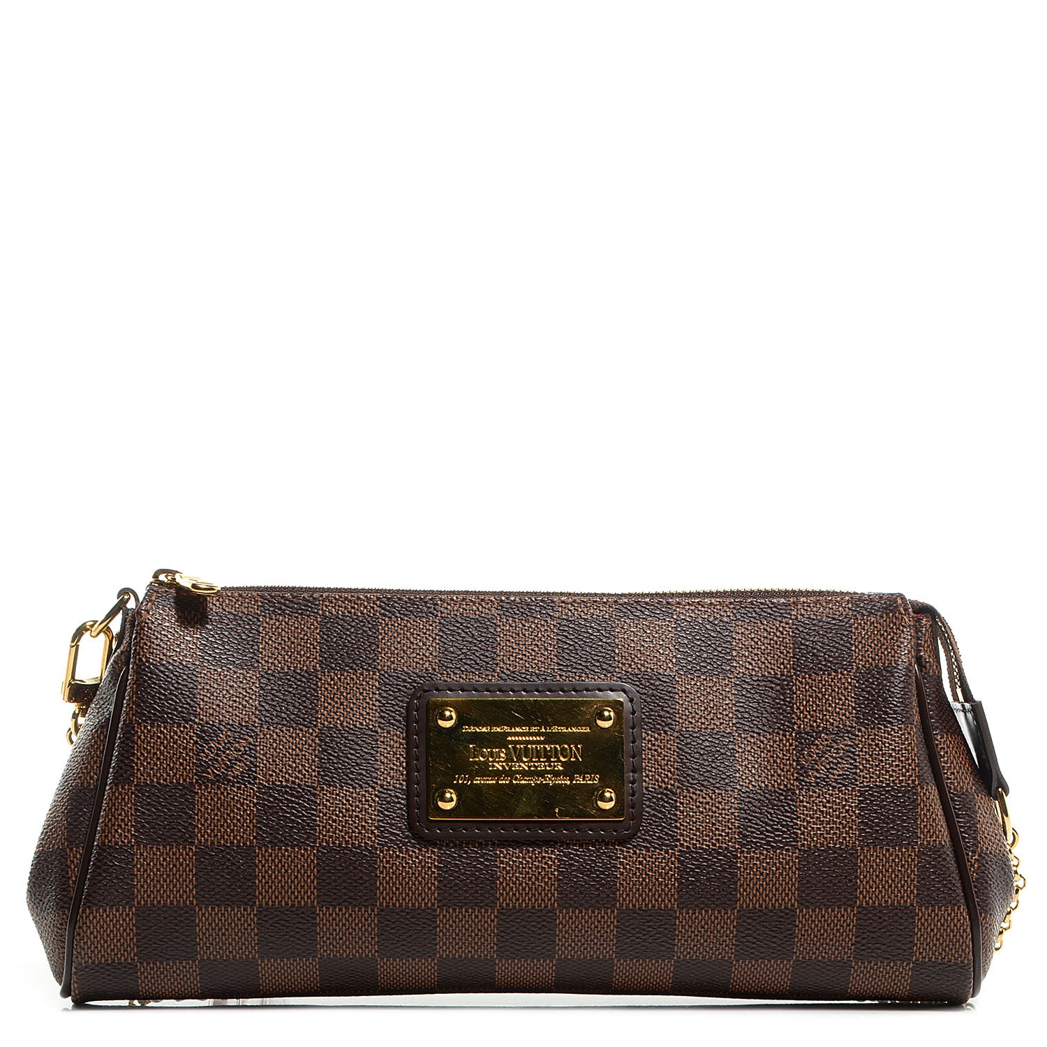 Louis Vuitton Damier Ebene Eva Clutch 1 of 7