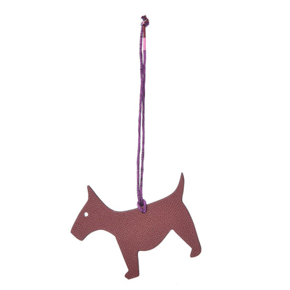 Hermes Togo Epsom Petit H Dog Bag Charm Rouge H 1 of 4
