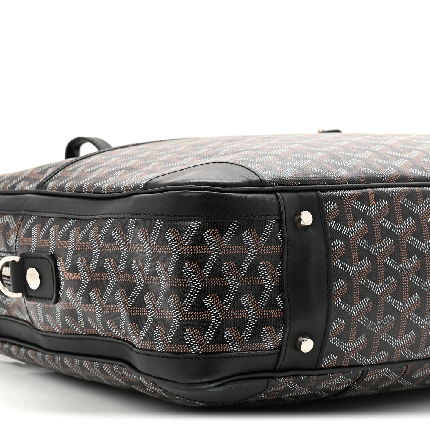 Goyardine Ambassade MM Briefcase Black