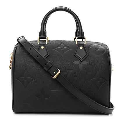 Louis Vuitton Empreinte Monogram Giant Speedy Bandouliere 25 Black 1 of 10