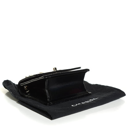 Chanel Glazed Calfskin Quilted Mini Square Flap Black 4 of 8