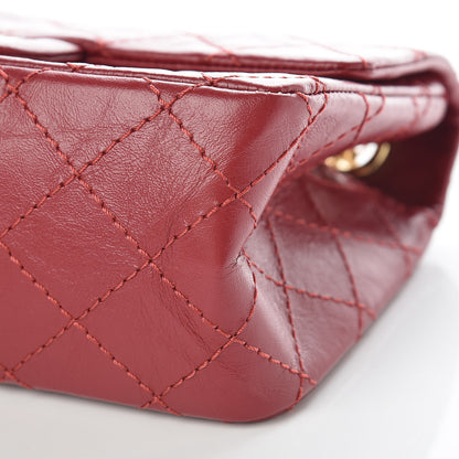 Chanel Aged Calfskin Quilted 2.55 Reissue Mini Flap Red 6 of 10