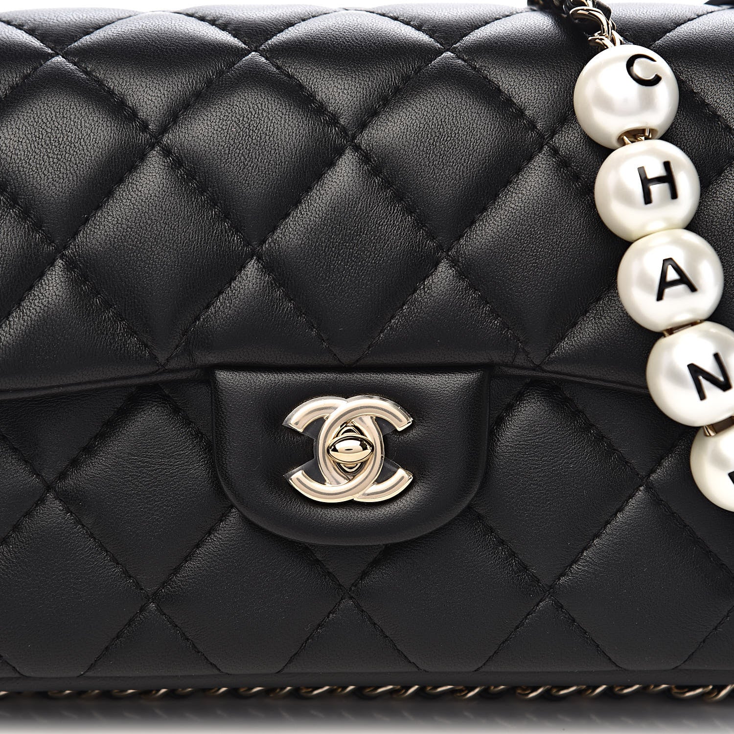 Chanel Lambskin Quilted Small My Precious Flap Black 10 of 10