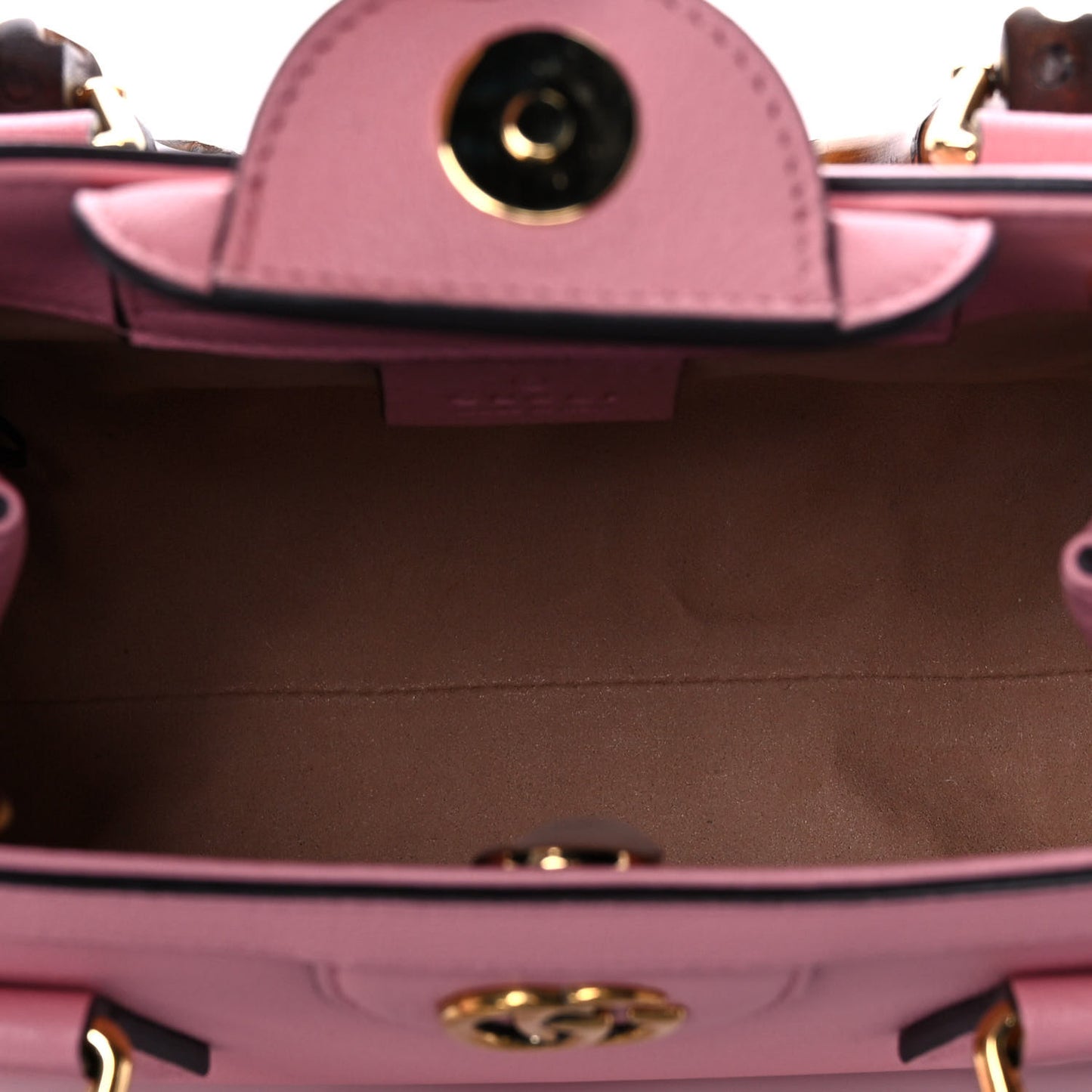 Wonka Grain Calfskin Mini Diana Tote Bag Wild Rose Fuxia Fluo
