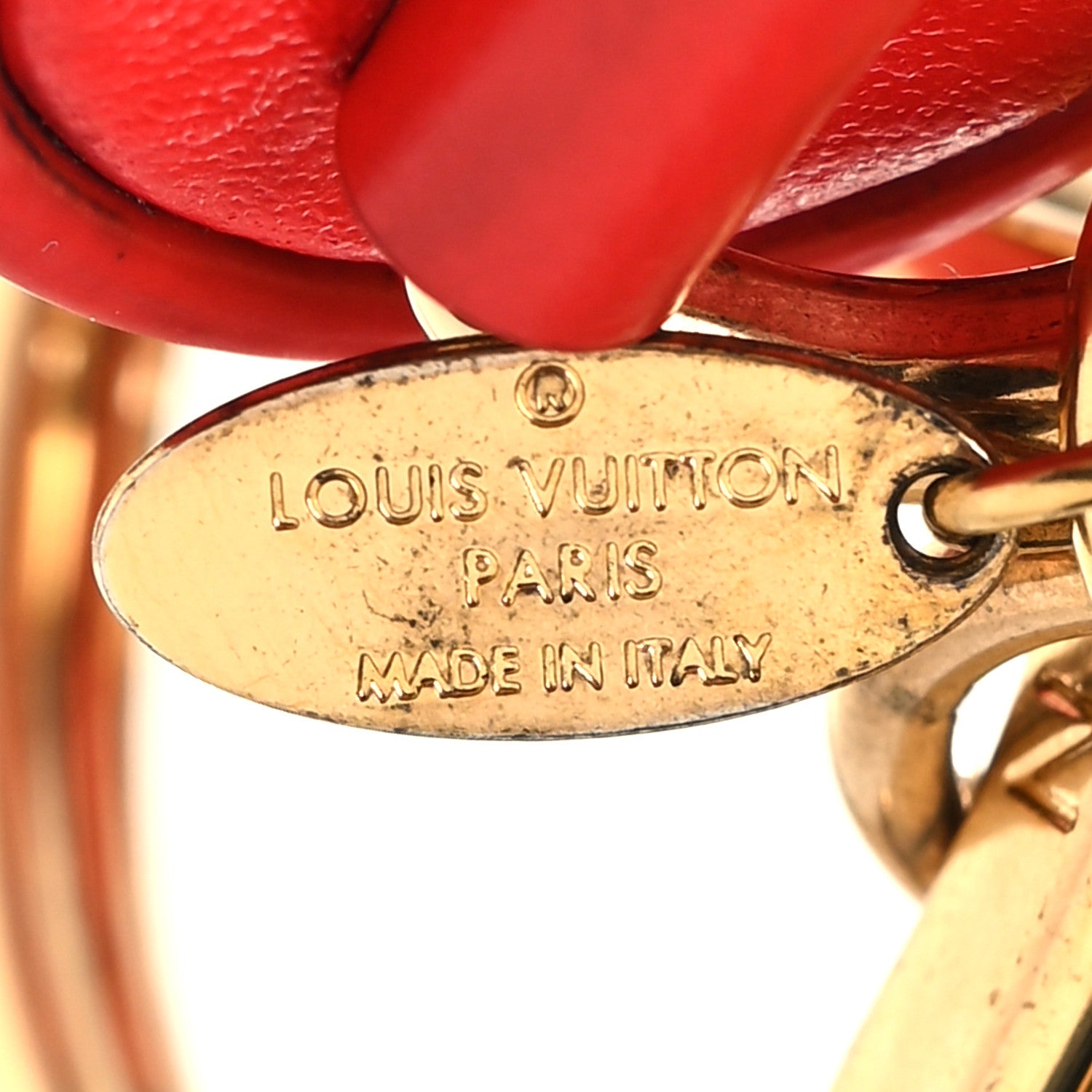 Louis Vuitton Monogram Tassel Bag Charm Red 4 of 6