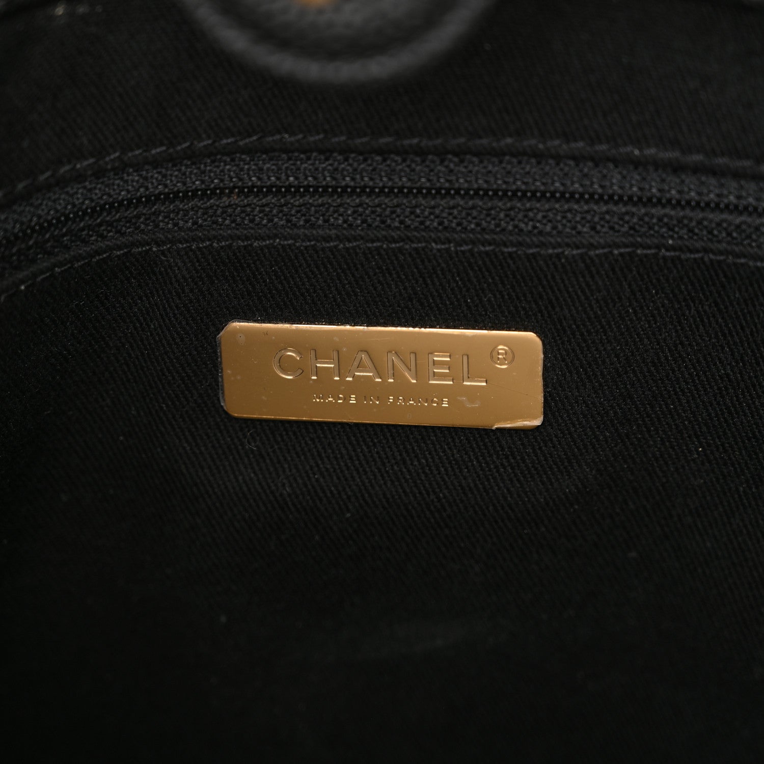 Chanel Caviar Stitched Large Shopping Tote Bag Black 7 of 11