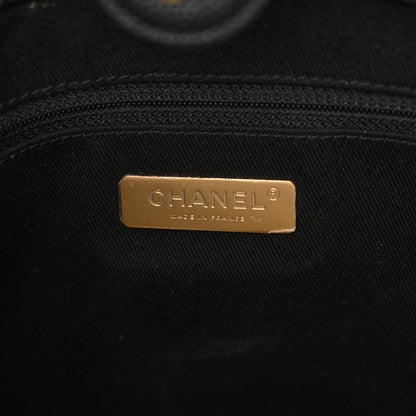 Chanel Caviar Stitched Large Shopping Tote Bag Black 7 of 11